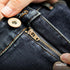 Vintage 11.5oz Washed Denim Jeans – Men’s Straight Fit Ethnic Design Pants with YKK Zipper